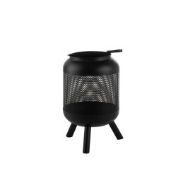 Sodo židinys, laužavietė, grilis, didelis plieninis dubuo