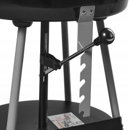 Grilis su anglimis, skersmuo 47 cm, su lentyna, hebefix 10560 activia