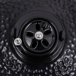 Keraminės kamado kepsninės su rūkykla 2 viename 56 cm juodos spalvos