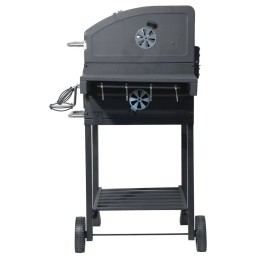 Grilis su anglimis su karališkomis ketaus grotelėmis