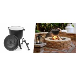 ⭐⭐medžioklinis katilas, emaliuotas ketaus puodas, 15l⭐⭐