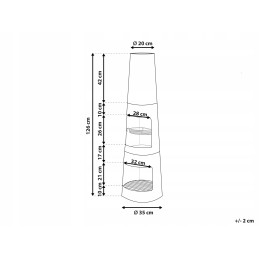 Židinys grilis sodo židinys didelis plieninis dubuo