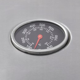 Dujinis grilis su 4/1 kaitvietės ir termometro dangteliu