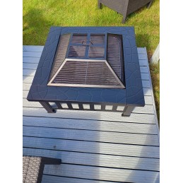 ⭐⭐Metalinė sodo židinio duobė anglies grilio ugnies dubuo 80cm + dangtelis⭐⭐