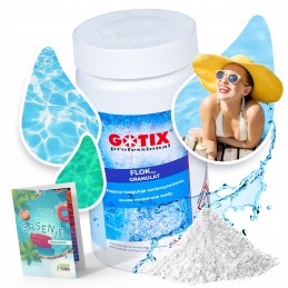 Floktix granulių baseino preparatas pašalina drumstą vandenį, 1kg, baseino chemikalus