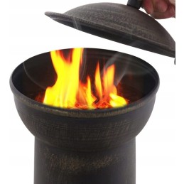 Jago lauko sodo židinys, ketaus, 43 x 43 x 108 cm