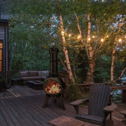 Jago lauko sodo židinys, ketaus, 43 x 43 x 108 cm