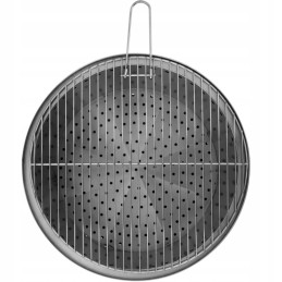 Sodo židinys su plieninėmis grotelėmis 50 x 50 x 45 cm