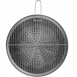 Sodo židinys su plieninėmis grotelėmis 50 x 50 x 45 cm