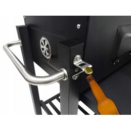 Anglies kepsninė briketams, uždara, nešiojama kepsninė su kamino dangteliu + nemokama pirštinė