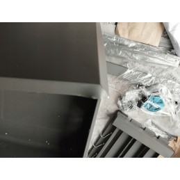 Anglies kepsninė briketams, uždara, nešiojama kepsninė su kamino dangteliu + nemokama pirštinė