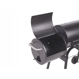 Grilis su anglimis su juoda katla rūkykla