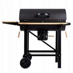 Didelė anglies grilio statinė su dangteliu Lehmann sodo peleninė 71x35cm