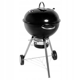 53,5 cm anglies sferinės kepsninės su pelenų keptuvėje ir termometru