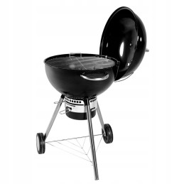 53,5 cm anglies sferinės kepsninės su pelenų keptuvėje ir termometru