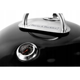 53,5 cm anglies sferinės kepsninės su pelenų keptuvėje ir termometru