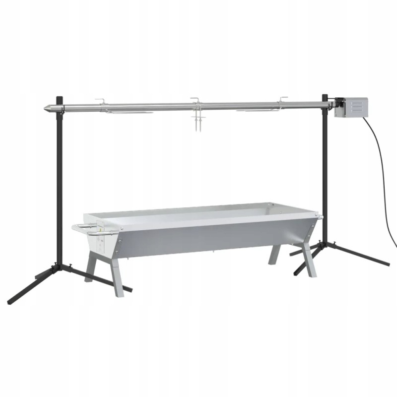 Kepsninė su automatine kepsnine ir padėklu, nerūdijantis plienas