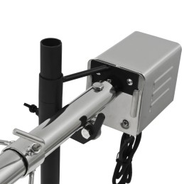 Vidaxl automatinė rožė su varikliu, nerūdijančio plieno, 207x45x81 cm