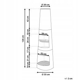 Tromen juodo plieno sodo židinys su griliu