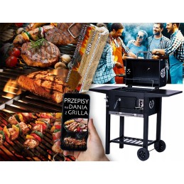 Didelės, kietos anglies kepsninės ant xxl ratų