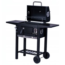 Didelės, kietos anglies kepsninės ant xxl ratų