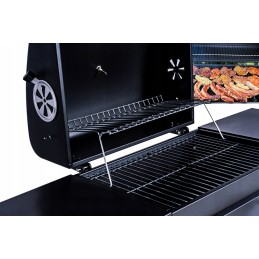 Didelės, kietos anglies kepsninės ant xxl ratų