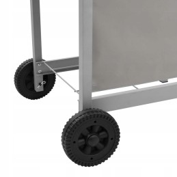 Vidaxl dujinis grilis su 4 degikliais sidabro spalvos