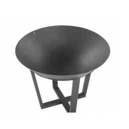 Sodo židinys, laužavietė, grilis, didelis plieninis dubuo