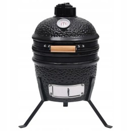 Kamado keraminės kepsninės 26,5 cm su termometru ir oro srauto reguliavimu
