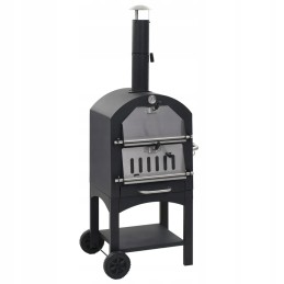 Vidaxl picos orkaitė su ugniai atspariu molio akmeniu 44279