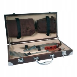 Laguiole grillitarbed elegantses karbis - 6 pruuni bbq elementi