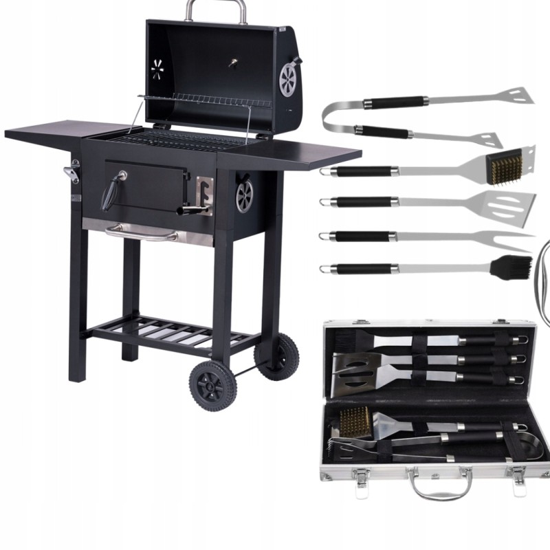 Kepsninės rinkinys, anglies grilio priedai 6in1 nemokamai