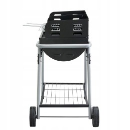 Grilis su anglimis 40x32 cm Icarus Alpha II Vežimėlis Natūralus