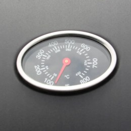 Dujinis grilis su 4+1 kaitviete, juodas