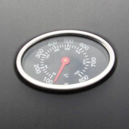 Dujinis grilis su 4+1 kaitviete, juodas