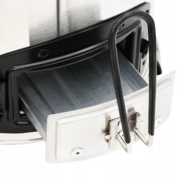 Medinė krosnelė su USB ventiliatoriumi, plieninė 35 5