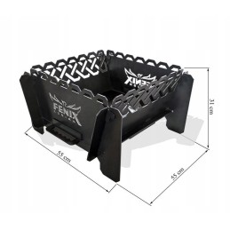 Nešiojamas plonas keltų sodo židinys