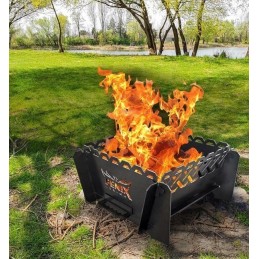 Nešiojamas plonas keltų sodo židinys