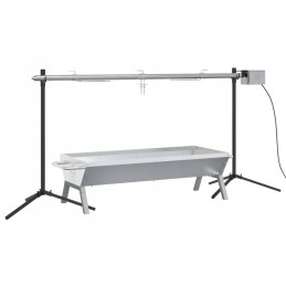 Kepsninė su automatine kepsnine ir padėklu, nerūdijantis plienas