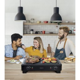 Rowenta kg900812 be dūmų grilis 70 mažiau dūmų 2 nepriklausomos kaitvietės