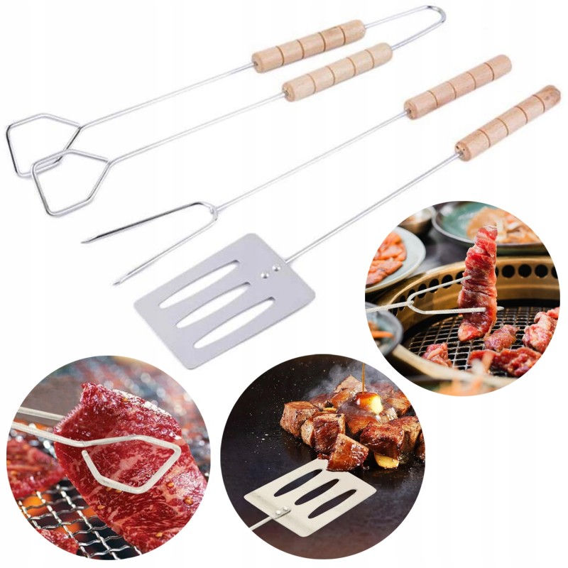 ⭐ Kolm-ühes grilltööriistade komplekt