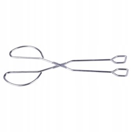 Plieninės grilio žnyplės virtuvės griliui, 27 cm