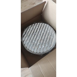Large round aluminum grill trays 3 pcs