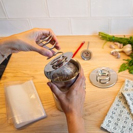 Plastikiniai maišeliai kumpio gamintojui 1,5 kg, 20 vnt