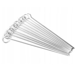 12 metalinių grilio dantų krapštukų