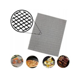 Mesh mat grill mat with non-stick coating