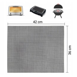 Mesh mat grill mat with non-stick coating