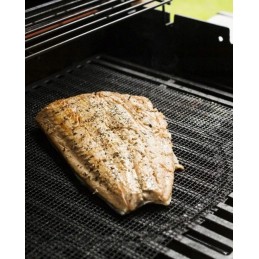 Mesh mat grill mat with non-stick coating