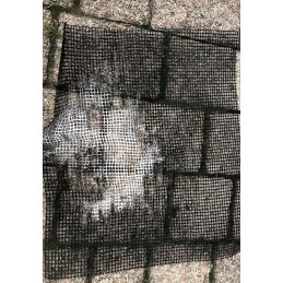 Mesh mat grill mat with non-stick coating