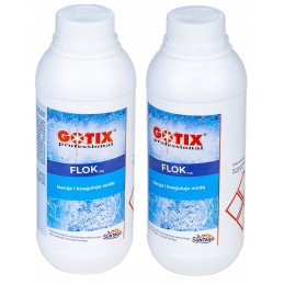 Flok tix koaguliantas sūkuriniam baseinui, skaidrina vandenį, chemikalai SPA baseinui, 1l
